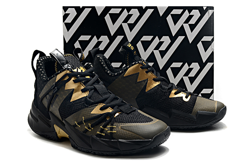 2020 Men Jordan Why Not Zer0.3 Black Gold Shoes